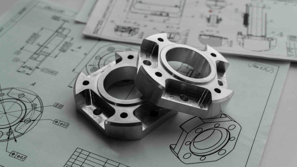 CNC Machined Flange Bracket - cnc milling - CNC Machining Parts, Stamping & Plastic Molds Manufacturer | SkyPu